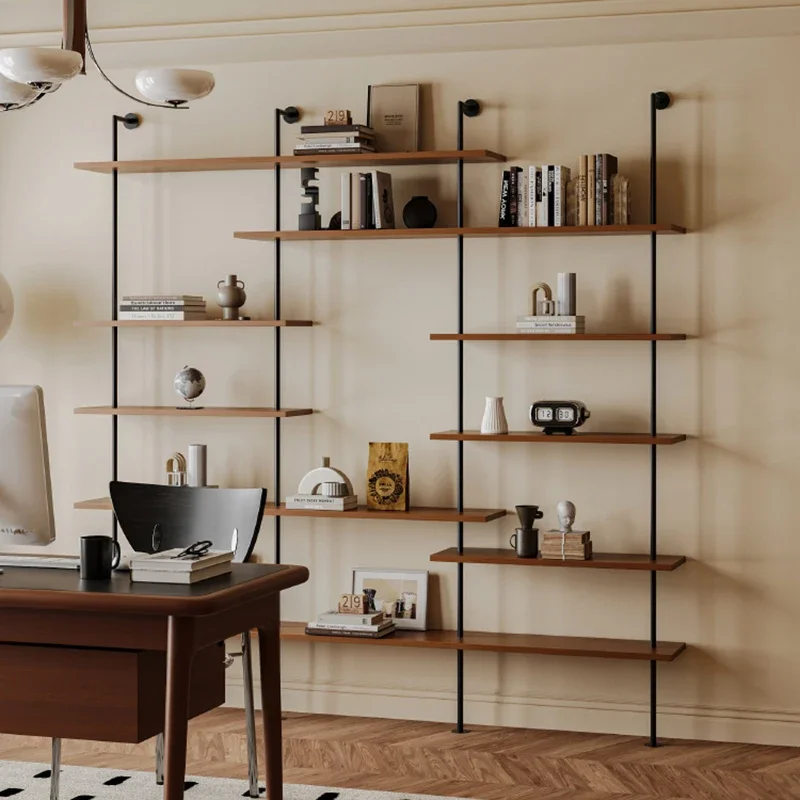 Furniture Home Organizer Room Bedroom Shelf Industrial Rotating Storage Library Book Luxury Interior Estante Bookshelf Books