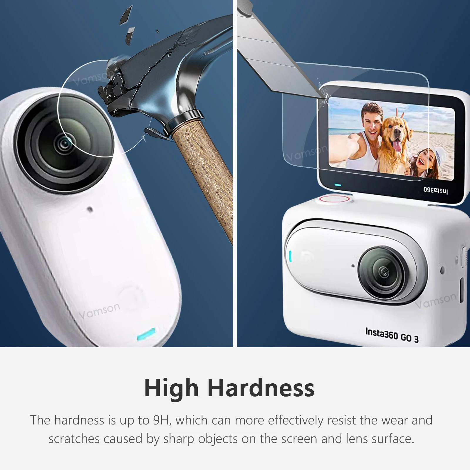Vamson Insta360 GO3 용 방수 케이스, 60m 하우징 다이빙 보호, Insta360 GO 3 카메라 수중 커버 액세서리