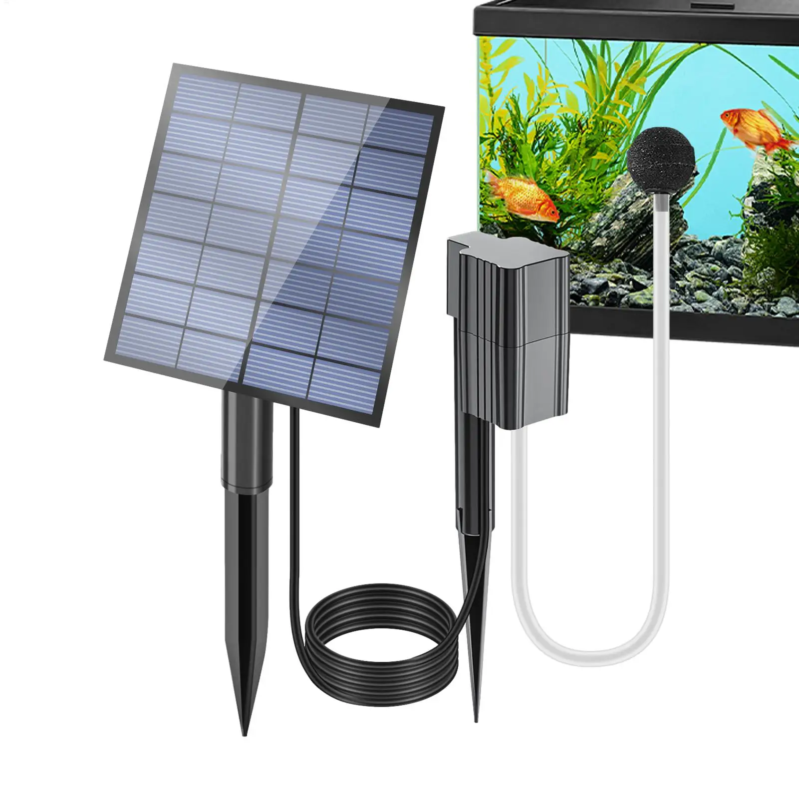 Solar Powered Pond Aerator Solar Pond Pump Aquarium Aerator Air Bubbler Aquarium Bubbler Pump Pond Aerator Solar Air Pump Fish