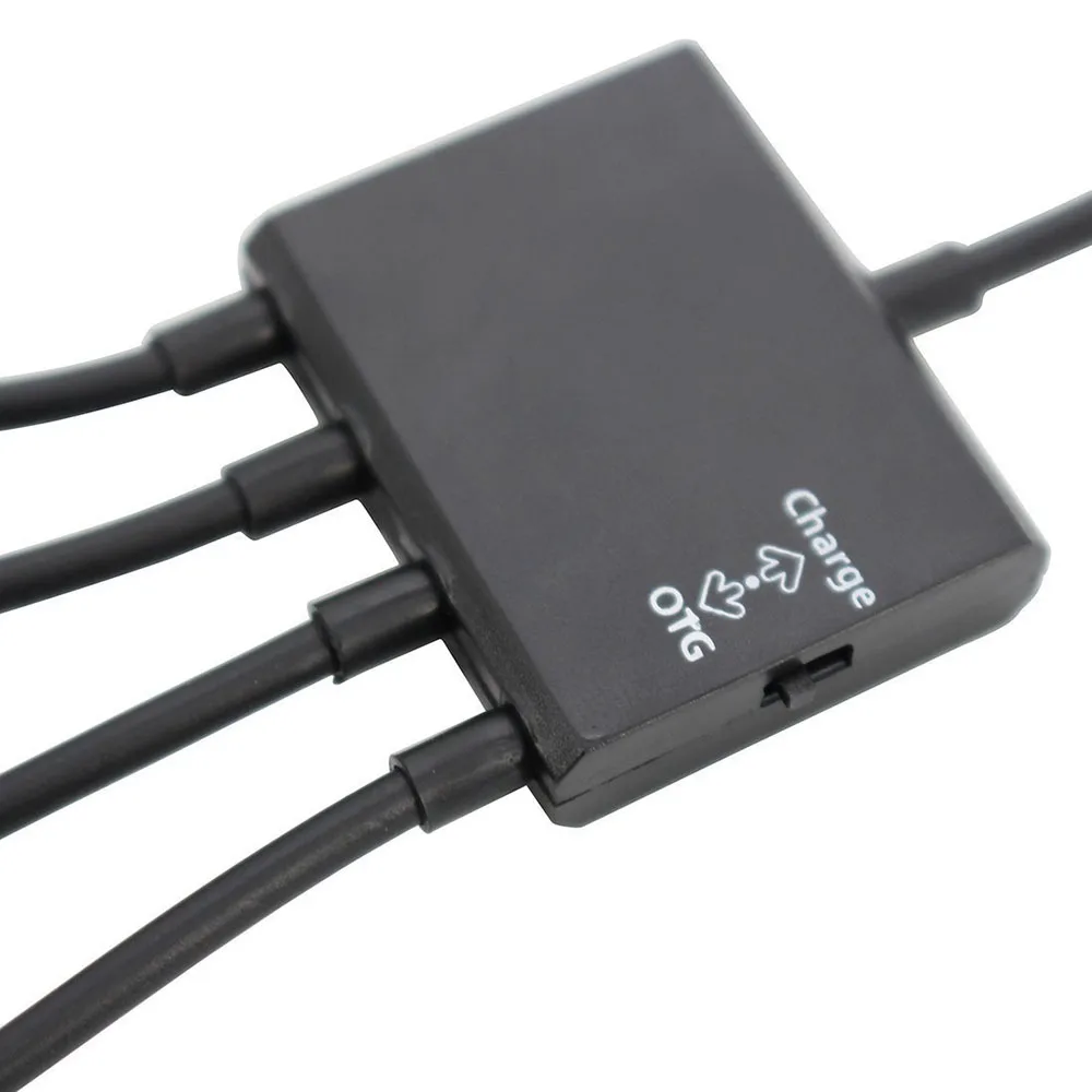 4 Port Micro USB Type-c Power OTG Extender Hub Cable for Android Tablet Smartphone U disk Mouse