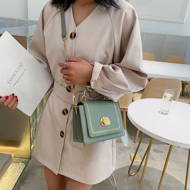 Nouveau sac à main pour femme petit sac à bandoulière carré design élégant messager pour femme texture avancée sac à bandoulière en chaîne pour femme_voghion.com