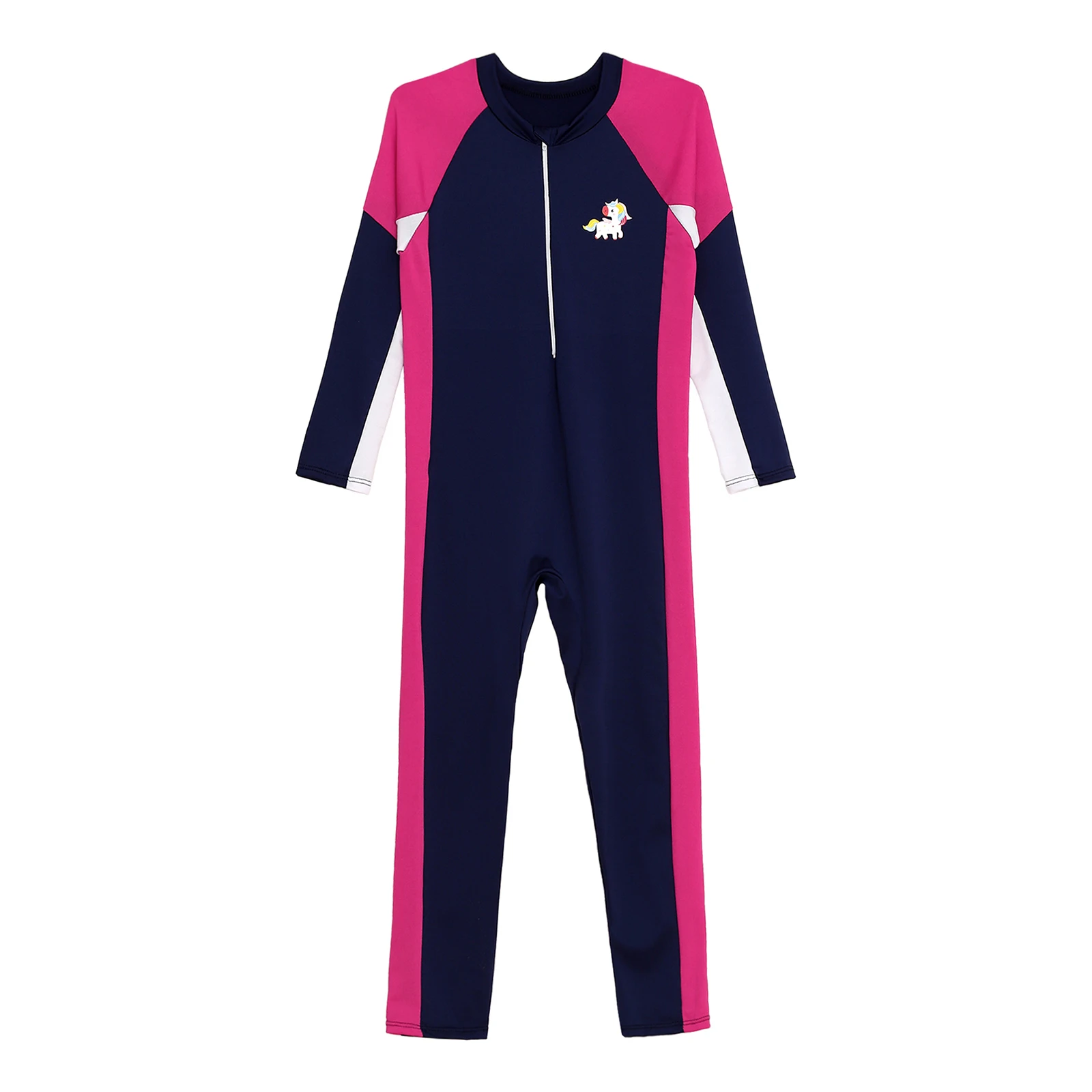 Children One Piece Swimsuit Kids Boys Girls Swim Jumpsuit Long Sleeve Swimwear Full Body Sport Surfing Beachwear Bathing Suit