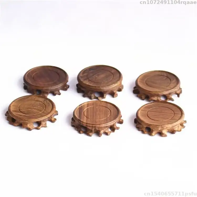 Description Picture 4 of itemWooden Decorative Shelves Tea Sets Vase Pedestal Crafts Indoor Folwer Pot Bonsai Plant Wood Base Buddha Incense Display Stand