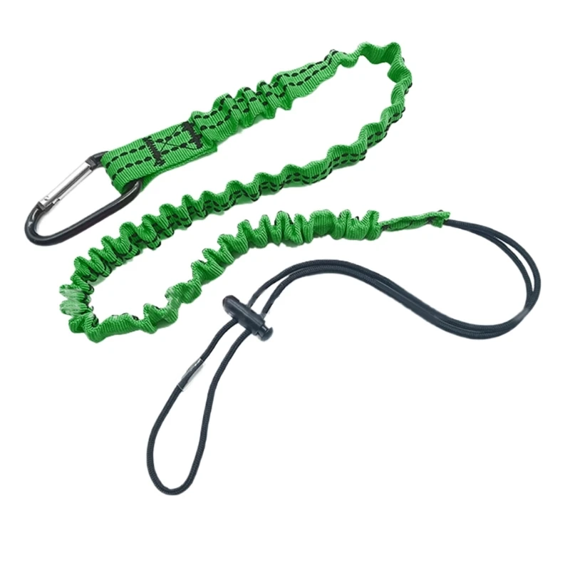 Portable Tool Lanyard Screw Locking Carabiner Thicken Safety Rope Safety Bungee Tether