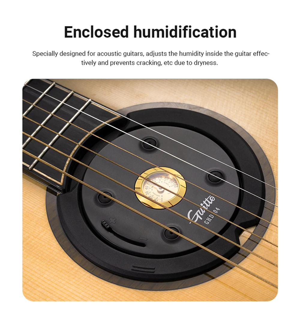Guitto Series GHD-04 Guitar Humidifier Quality Silicone Anti-whistling Portable