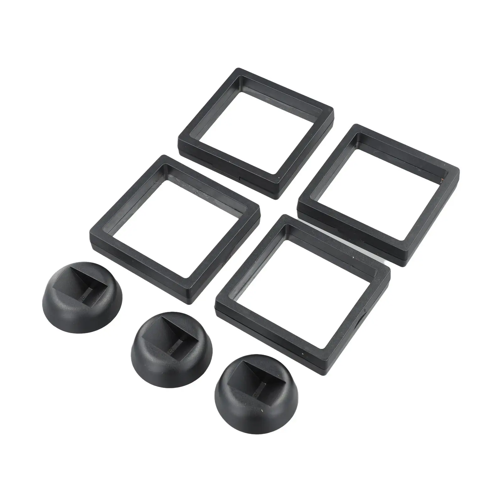 

5 шт., черный футляр для хранения ювелирных изделий