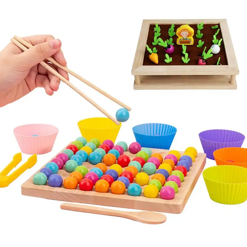 

Wooden Harvest Toy Fine Motor Skills Memory Game Montessori Toy Shape & Size Sorting Matching Fun Vegetables Toy For Toddler