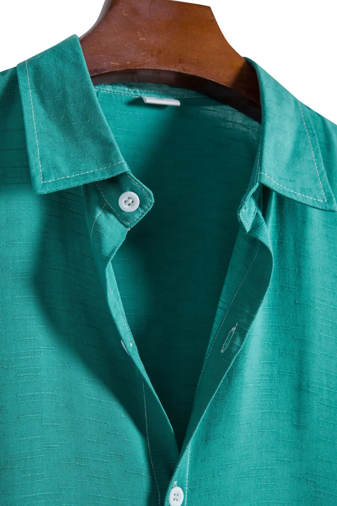 Sommerhemden für Herren, lässig, modisch, einfarbig, kurzärmelig, Button-Up-Hemd, Herrenurlaub, Strand, Designer-Hemd, Camisa Hombre_voghion.com
