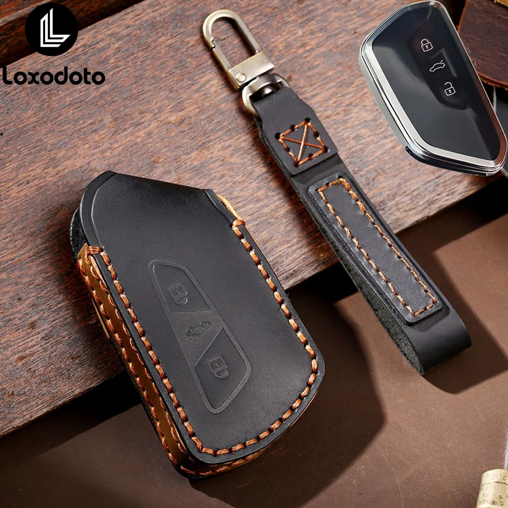 가죽 지갑 키 Fobs 키 케이스 키 체인 자동차 키 커버 좌석 cupraformentor Leon Skoda Octavia A8 for VW Golf 8 ID4