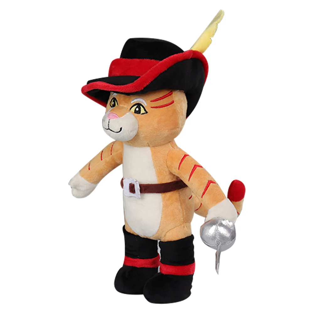 Last Wish Puss Cosplay in Boots Plush Toys Cat Cartoon Soft Stuffed Dolls Mascot Birthday Xmas Gift Adult Kids Halloween Present