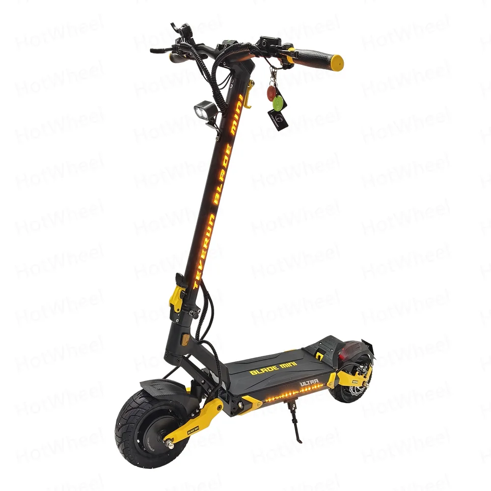 TEVERUN Blade MINI Ultra 1000W*2 Dual Motor 60V 27Ah Battery Build-in LED Display NFC Card 10inch Tubeless Range 100km Scooter