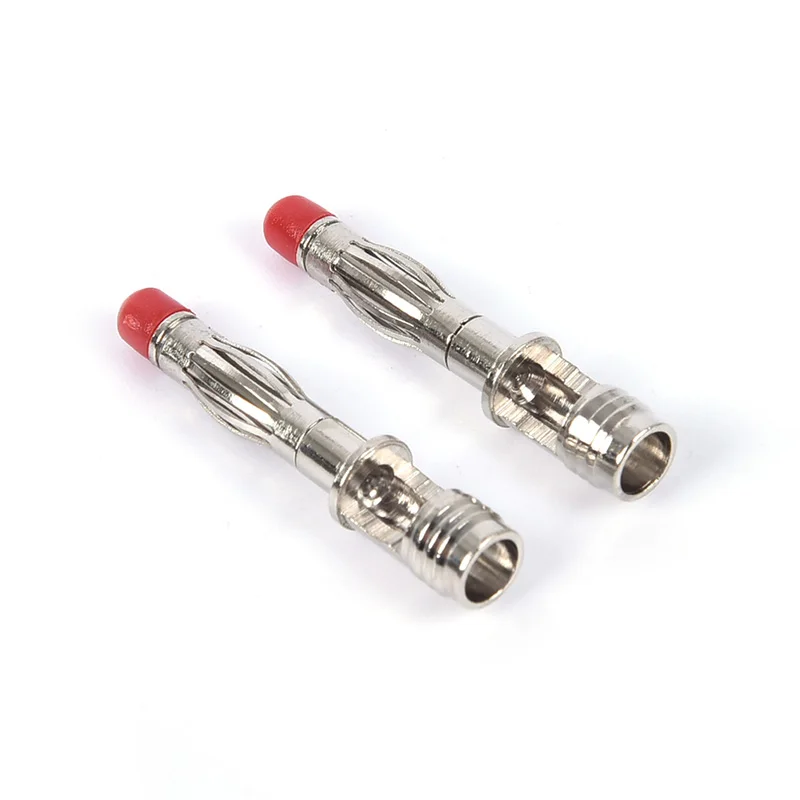 2 teile/para 4mm männliche rechtwinklige Isolierung Draht Lot Typ DIY Bananen stecker Steck verbinder Großhandel – Detail 4
