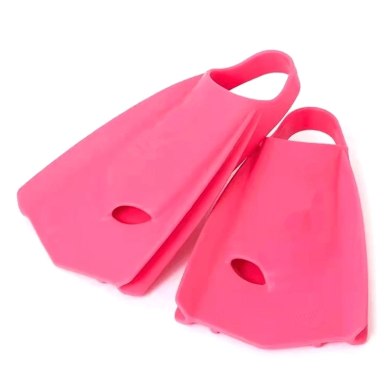 Silicone Swimming Fins Travel Size Flippers Short Snorkeling Fins Comfortable Swim Training Fins for Lap Swimming Pool 5
