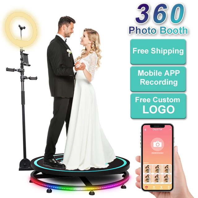 80 100 115Cm Party Slow Rotating Spinning Camera 360 Degree Photobooth Automatic Video 360 Photo