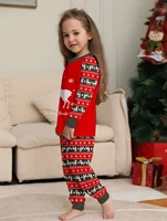 Family Christmas Pajama Sets - All - over Santa, Tree & Reindeer Prints, Cozy for Holidays 4
