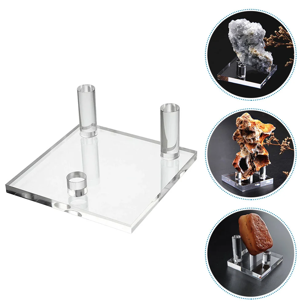 

Acrylic Display Stand Geode Mineral Agate Storage Holder Transparent Crystal Display Stand