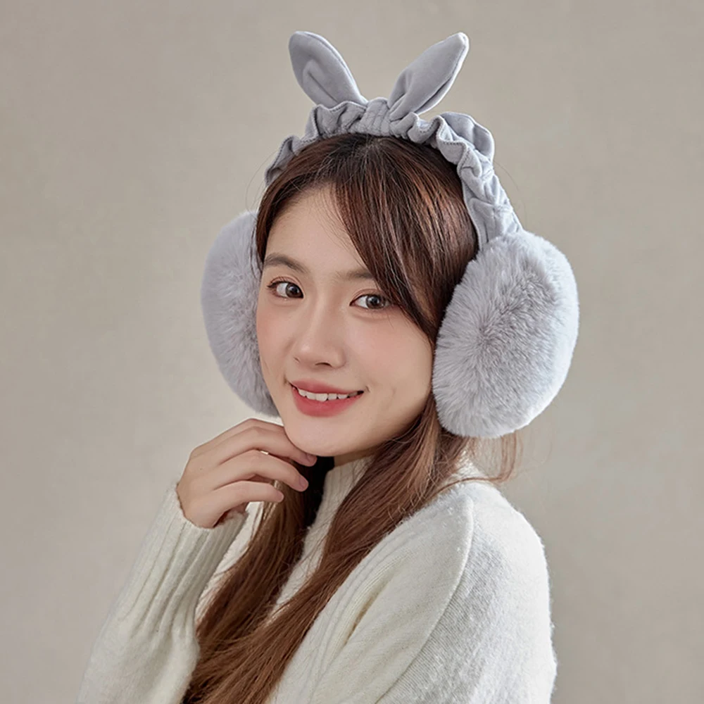 

Soft Plush Ear Warmer Winter Warm Earmuffs for Women Men Fashion Solid Color Earflap Outdoor Cold Protection Ear-Muffs Ear Cover