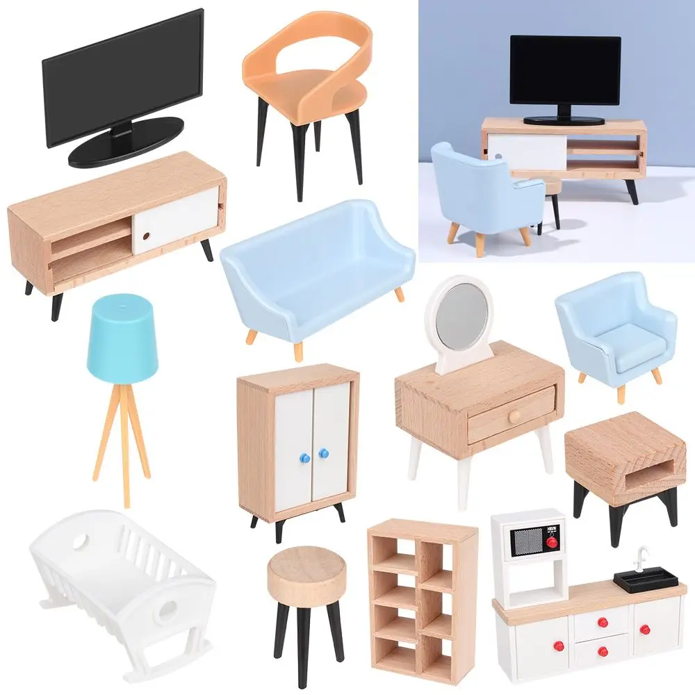 Escritorio Silla Oficina Miniatura Conjunto De Oficina Para Casa De Muñecas Melody Jane - Escritorio Con Ordenador Y Silla Giratoria Negra Decoración Casa Muñecas Detallada