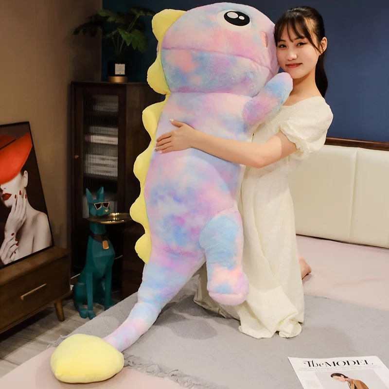 Lovely Nice Plush Giant Dinosaur Toys Super Soft Bed Pillow Cushion Full Stuffed Animal Baby Christmas Birthday Gift For Girls korean super star plush toy cartoon animal momo lovely doll keychain plush children christmas gift plush toy grab doll