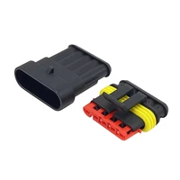 5Pin Waterproof AMP Auto Connector 18AWG M/F 1.5mm Term Quick Disconnect for Car Truck VehicleDJ7051-1.5-11/21 282089-1/282107-1 6