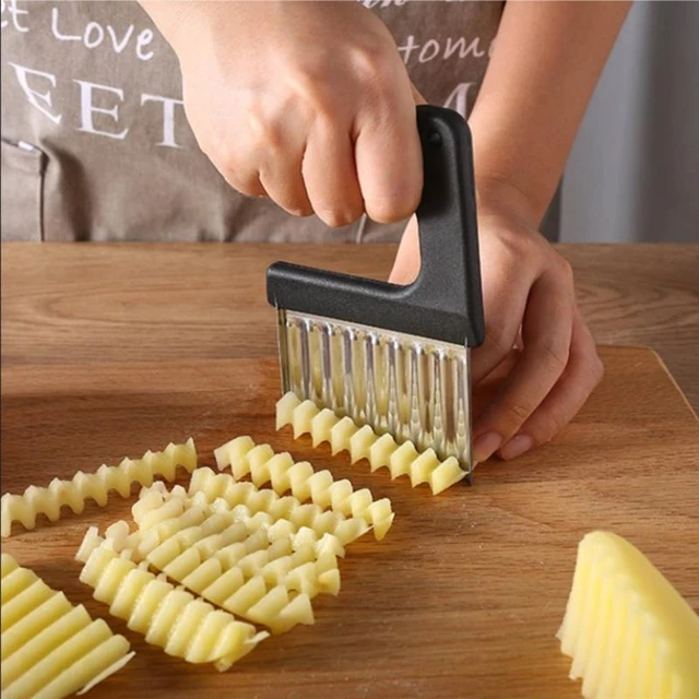 Wave potato cutter machine Wavy French fries cutter Potato chips slicer  machine fruits vegetable slicing machine - AliExpress