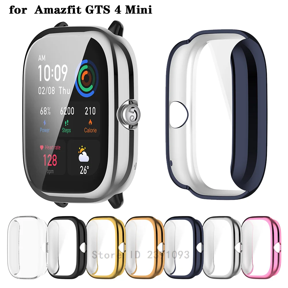 Protective PC Case For Amazfit GTS 4 mini Smart Watch Bumper Screen Protector  for Huami Amazfit GTS4 Mini Cover Shell - AliExpress