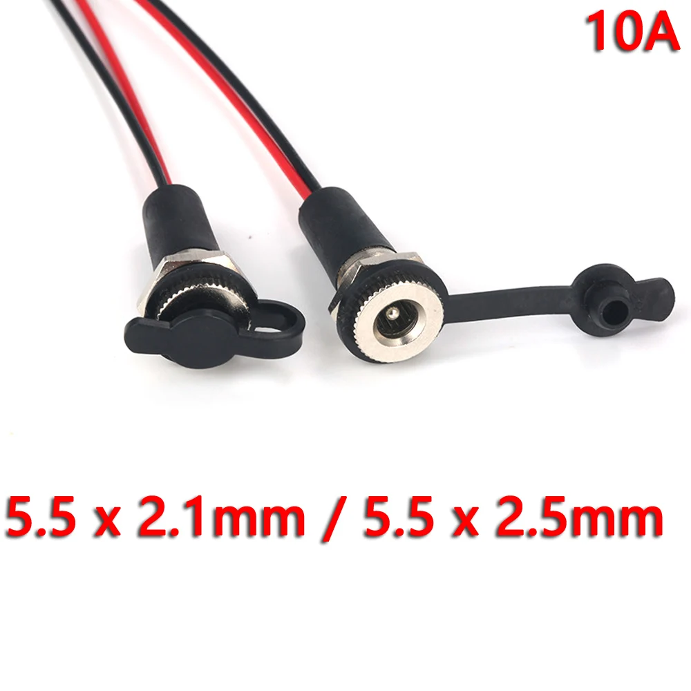 Lot De 5 Prises Femelles DC 5,5 X 2,1 Mm 12V - Pour Câbles D'alimentation, Vidéosurveillance, électronique | Sans Marque