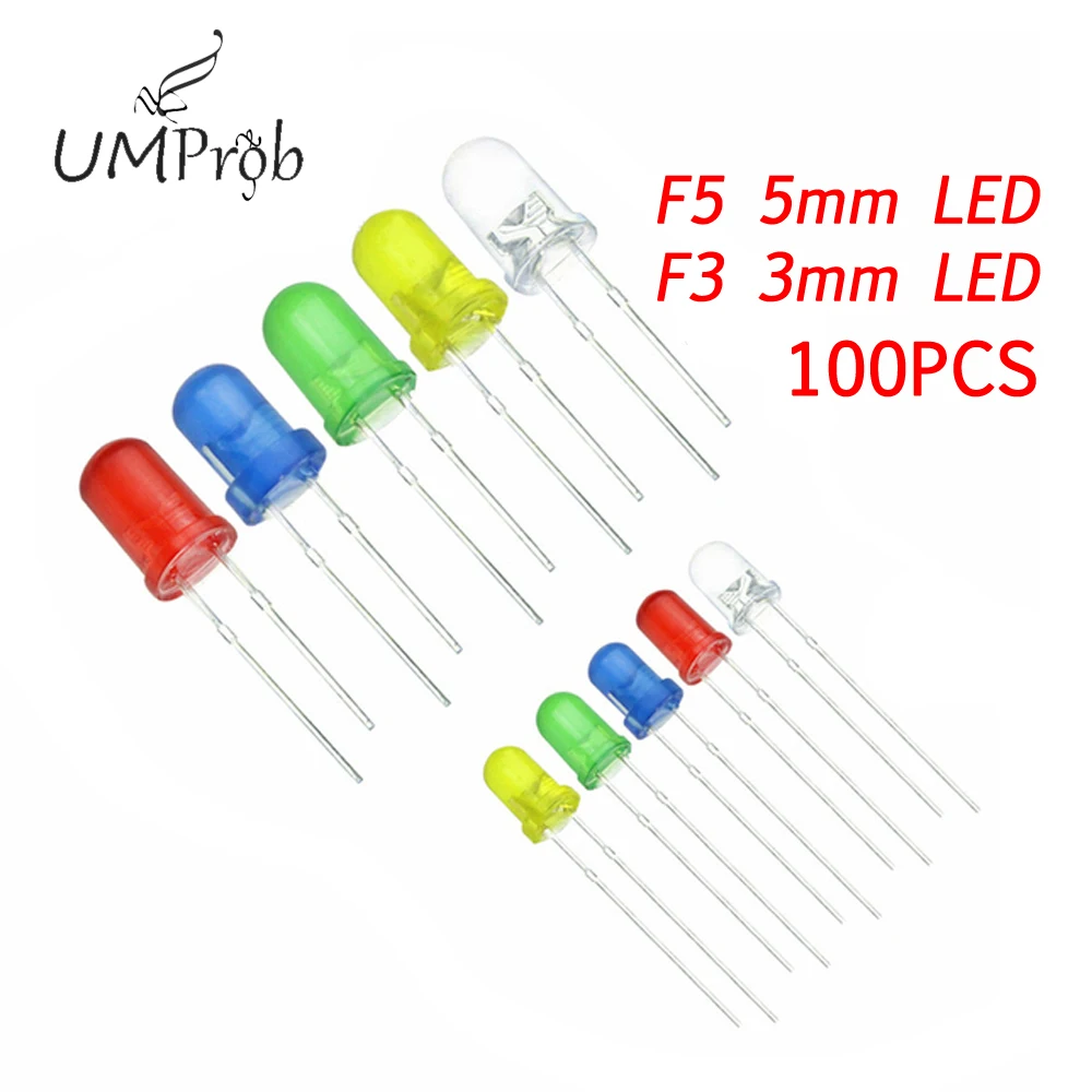 15 Couleurs 3MM Diode LED 450 Pièces Diodes Couleur Électroluminescentes Kit Lumière Rouge Bleu Jaune Vert Blanc Chaud Orange [1] - Bricolage - Foto 9