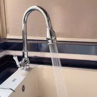 ก๊อกน้ํา กระจกห้องน้ําแบบดึงออก ตู้ห้องน้ําแบบย้อนยุค กระจกเต็มห้องครัว ก๊อกน้ําอ่างอาบน้ําล้างผัก 2