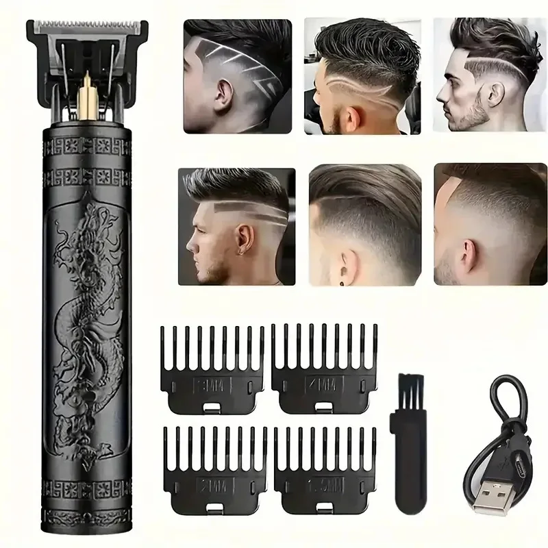 Electric Haircut Razor for Men Rechargeable Clipper Shaver Adult Electric Vintage Clipperrazor Home USB Charging Barber Shop