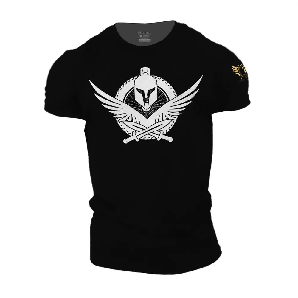 Spartan Lambda Warrior Camiseta gimnasio Ropa Culturismo