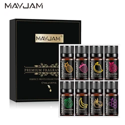 MAYJAM Fruit Aroma Oil Gift Set - Enhance Your Space with 8 Premium Fragrance Oils for Relaxation and Freshness (8pcs Fragrance Oils)