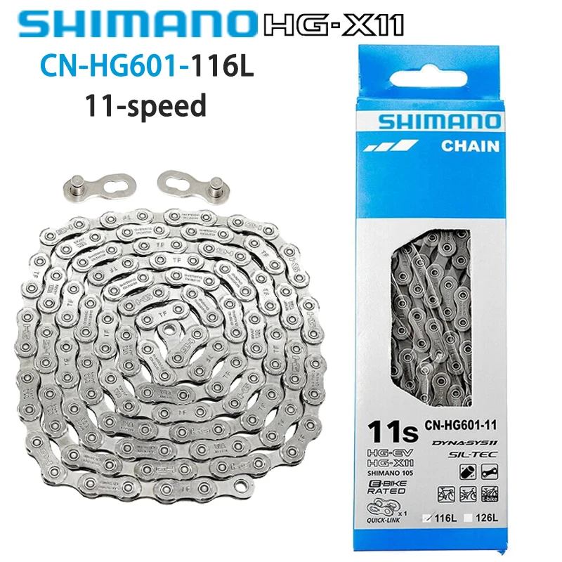 SHIMANO DEORE XT HG Bike Chains HG53 HG54 HG601 HG701 HG901 M8100 M7100 For MTB 9/10/11/12 Speed 116/126L