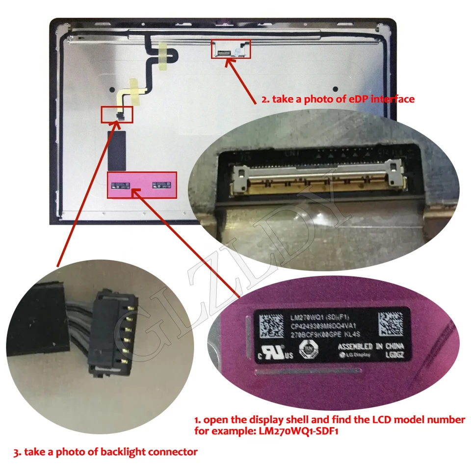 LM270WQ1-SDF1 SDF2 SDFV Drive Board For iMac A1419 2012 27 Inch