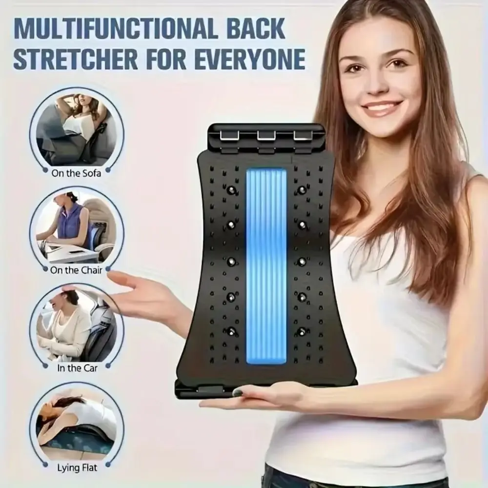 Multi-Level Adjustable Lumbar Back Soothing Device Nerve Compression Relief Lumbar Vertebrae Support Back Corrector Pain Relief