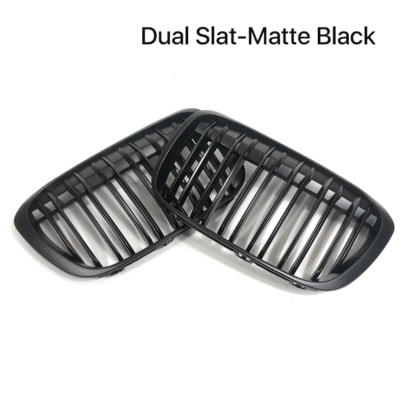 DHWUIASF Zubehör Für BMW X1 F48 F49 2016-2019 Auto Frontstoßstange Grill  Racing Grille XDrive Double Line Slat Grills M Style 51117383363  51117383364 Zubehör: : Auto & Motorrad