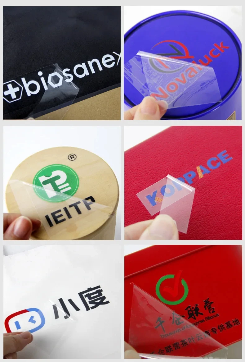 Transfer 3D Stickers Metal Gold Labels UV Color Decal Personalized Brand Name Waterproof Invitation Card New