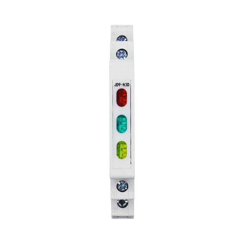 Din Rail Indicator Light 24V 220V AC/DC Track Type Signal Light Tri-color Dual Color Red White Blue Green Yellow led indicator light signal lamp indicator light led light