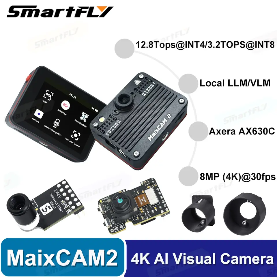 Sipeed MaixCAM2 4K AI Visual Camera Image RISC-V Rapid Deployment of AI Vision and Audio Applications Local LLMs OPENCV VLM YOLO image 1