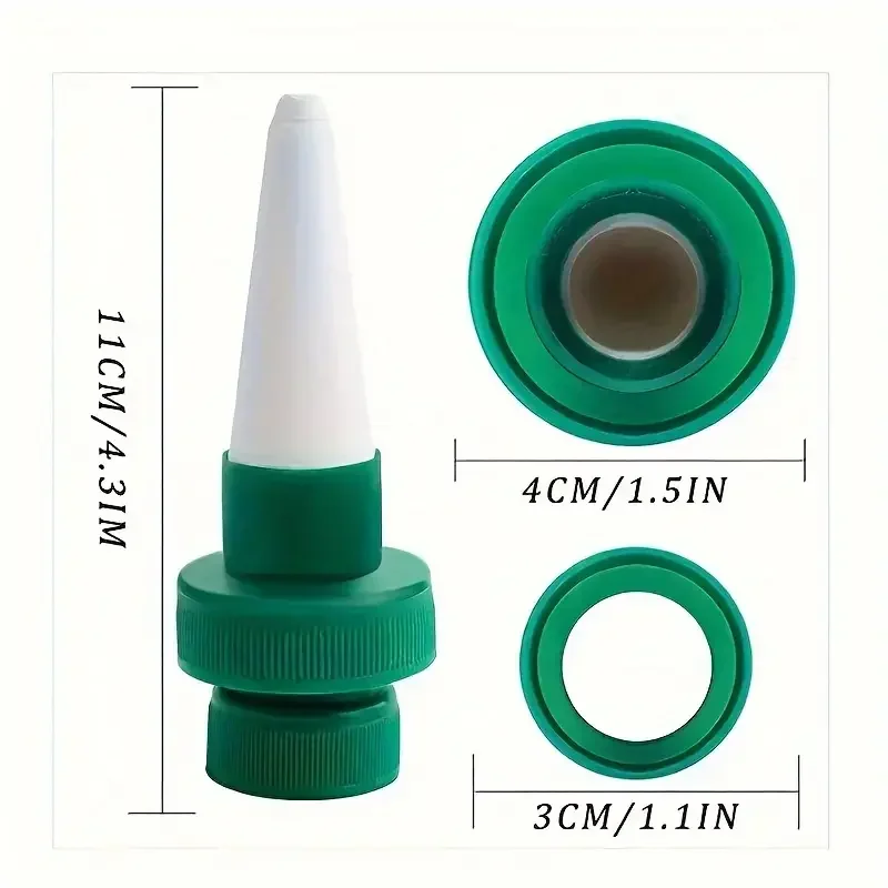 2/4PCS Self-Watering Dripper Spikes, Automatic Drip Irrigation for Indoor & Travel Plants, Watering Bottle Nozzle