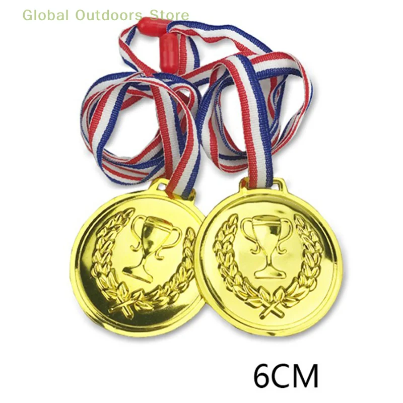 6cm plastic gold trophy cup Kids sports game medal Outdoor toys Kids reward toys gifts winner reward plastic trophy toys