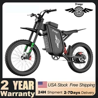 Freego Electric Dirt Bike for Adults X3 Electric Mountain Bike 8000W Motor 72V/50AH Battery E bike Speed 56MPH Electric Bicycle