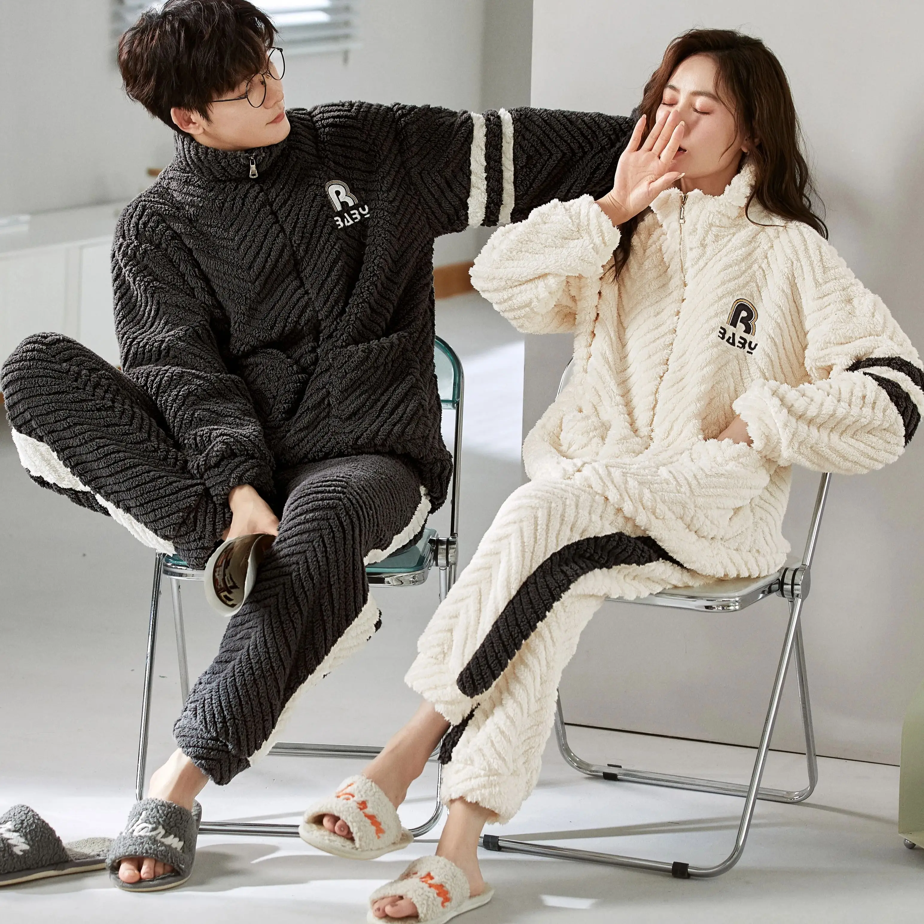 Women Winter Sleepwear Set 2 Pieces