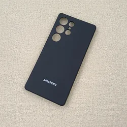 Premium Liquid Silicone Protective Phone Case - Full Camera Coverage in Elegant TPU Design - S25 Ultra (Black)