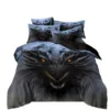Dragon Duvet Cover Set 3D Flying Dragon Printed Bedding Quilt Cover Set 3 Pieces Soft Microfiber Bedding Quilt Cover with Zipper 5