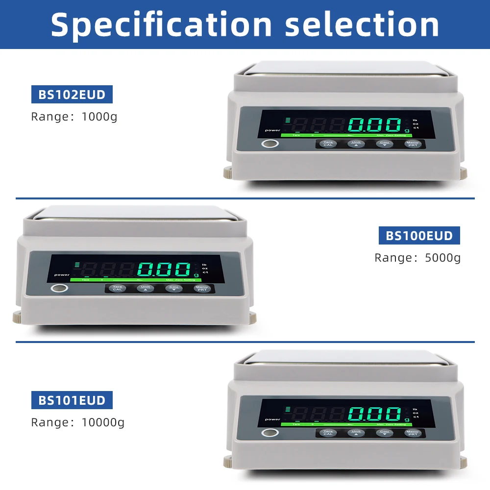 1KG 5KG 10KG High Precision Balance Lab Analytical Balance Scale Kitchen Jewelry Electronic Weighing Scales with RS232 Port