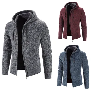 Image for Autumn and Winter Men's Plush Knitted Jacket with  