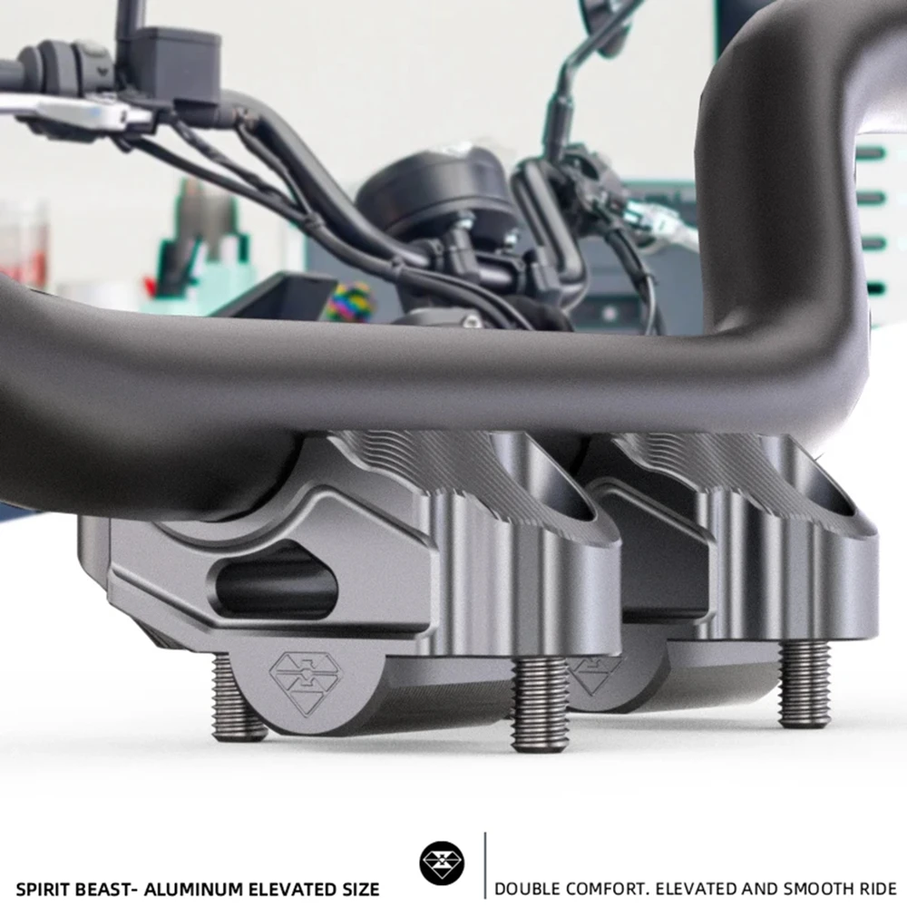 

Переходник на руль мотоцикла Spirit Beast, Высота зажима, аксессуары для BENDA, черный флаг 500