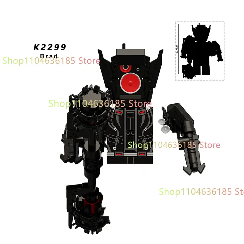 New KDL SWAT Skibidi Toilet Man Figures Anime Block Toys TvMan Titan Cameraman Speakerman Bricks Model Toy Birthday Gift - Image 48