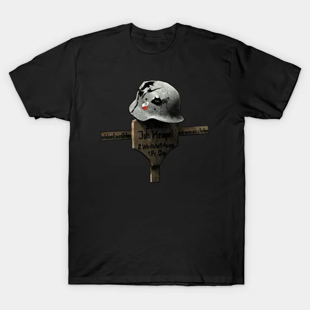 

Grave of Wehrmacht Soldier T-Shirt. Summer Cotton Short Sleeve O-Neck Mens T Shirt New S-3XL